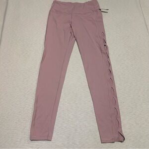 Victoria SPORT Knockout Laser Cut Open Sides Tights Size Medium Tall Leggings